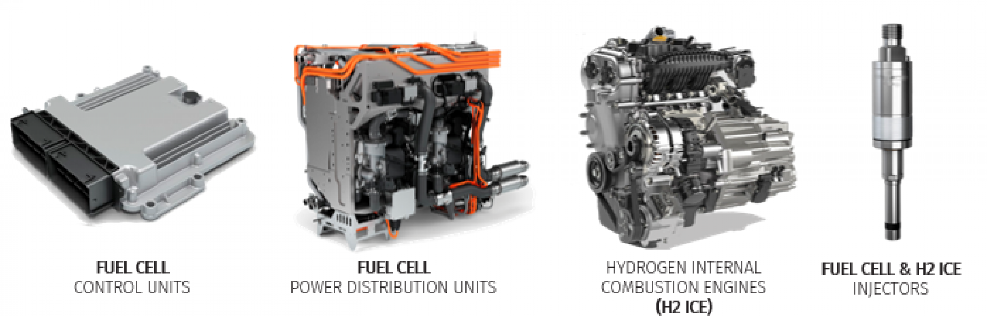 Hydrogen vehicles applications of bus bars and springs